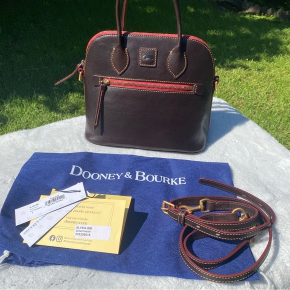 Dooney & Bourke Brown Tmoro Florentine Domed Satchel - Picture 6 of 6